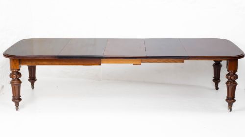 VICTORIAN 10FT 12 SEATER MAHOGANY EXTENDING DINING TABLE C1870 JOSEPH FITTER - ADDITIONAL PHOTO 5