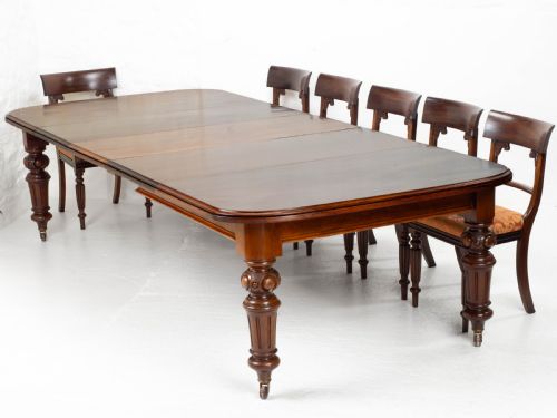 VICTORIAN 10FT 12 SEATER MAHOGANY EXTENDING DINING TABLE C1870 JOSEPH FITTER - ADDITIONAL PHOTO 15