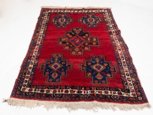 AFSHAR TRIBAL PERSIAN HANDWOVEN RUG 7'7X5' 232X153CM CARPET - ADDITIONAL PHOTO 6