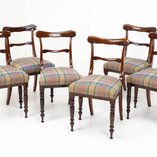 victorian set of 6 rosewood dining chairs c1860 - CATEGORY: ANTIQUE CHAIRS - DATED VICTORIAN
