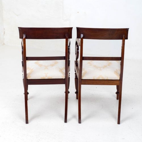VICTORIAN SET OF 8 MAHOGANY BAR BACK DINING CHAIRS CARVERS C1850 - ADDITIONAL PHOTO 10