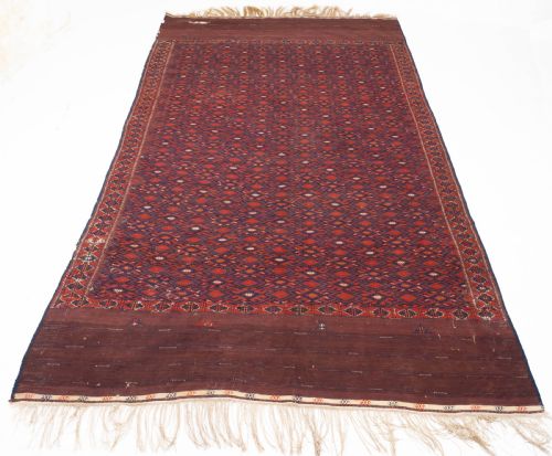 YOMUT TURKMEN PALLAS SOUMAK KILIM CARPET 367X185CM 12' X 6' RUG - ADDITIONAL PHOTO 8