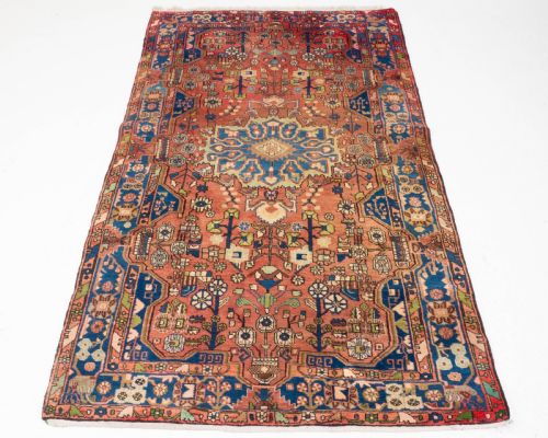PERSIAN HAMADAN HANDMADE RUG 8'3 X 4'10 252X148CM ORIENTAL CARPET - ADDITIONAL PHOTO 1