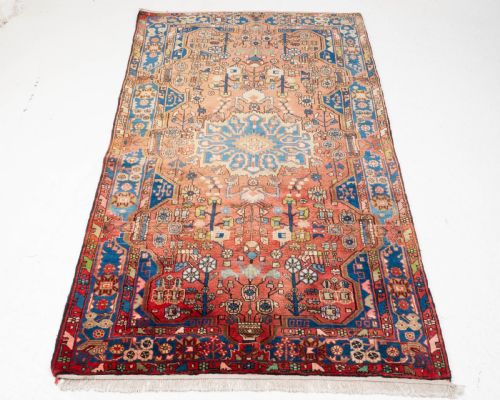 PERSIAN HAMADAN HANDMADE RUG 8'3 X 4'10 252X148CM ORIENTAL CARPET - ADDITIONAL PHOTO 2