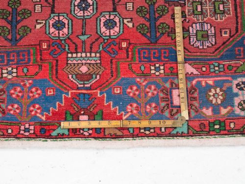 PERSIAN HAMADAN HANDMADE RUG 8'3 X 4'10 252X148CM ORIENTAL CARPET - ADDITIONAL PHOTO 9