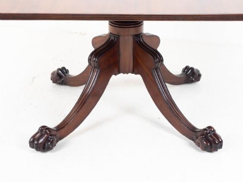 REGENCY MAHOGANY TILTTOP RECTANGULAR PAW CLAW BREAKFAST DINING TABLE C1810 - ADDITIONAL PHOTO 5
