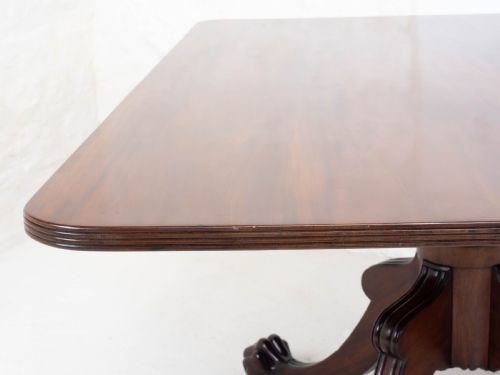 REGENCY MAHOGANY TILTTOP RECTANGULAR PAW CLAW BREAKFAST DINING TABLE C1810 - ADDITIONAL PHOTO 7