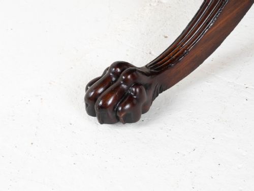 REGENCY MAHOGANY TILTTOP RECTANGULAR PAW CLAW BREAKFAST DINING TABLE C1810 - ADDITIONAL PHOTO 9