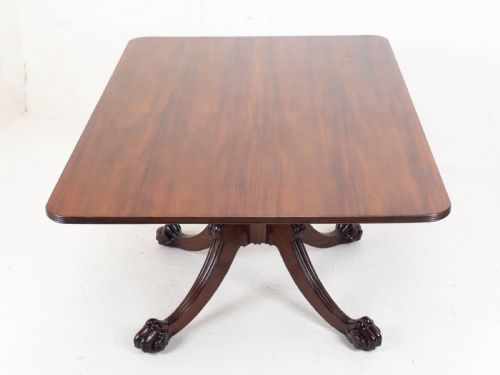 REGENCY MAHOGANY TILTTOP RECTANGULAR PAW CLAW BREAKFAST DINING TABLE C1810 - ADDITIONAL PHOTO 12