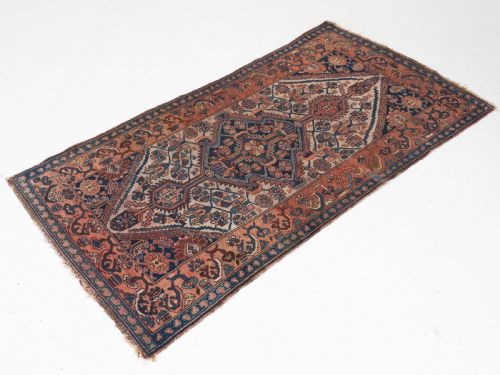 HAMADAN PERSIAN HANDWOVEN RUG 6'5 X 3'4 1945X102CM CARPET - ADDITIONAL PHOTO 1