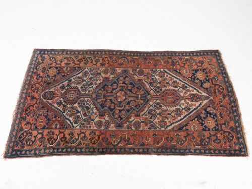 HAMADAN PERSIAN HANDWOVEN RUG 6'5 X 3'4 1945X102CM CARPET - ADDITIONAL PHOTO 3