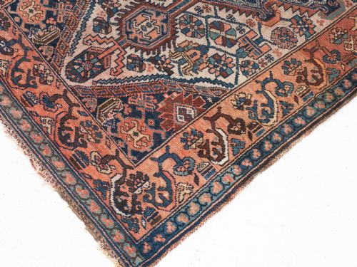 HAMADAN PERSIAN HANDWOVEN RUG 6'5 X 3'4 1945X102CM CARPET - ADDITIONAL PHOTO 7