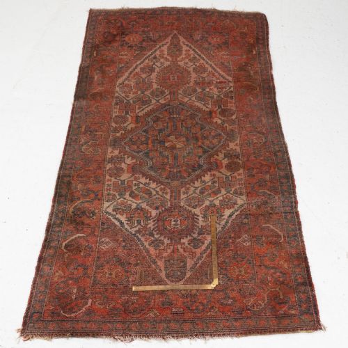 HAMADAN PERSIAN HANDWOVEN RUG 6'5 X 3'4 1945X102CM CARPET - ADDITIONAL PHOTO 8
