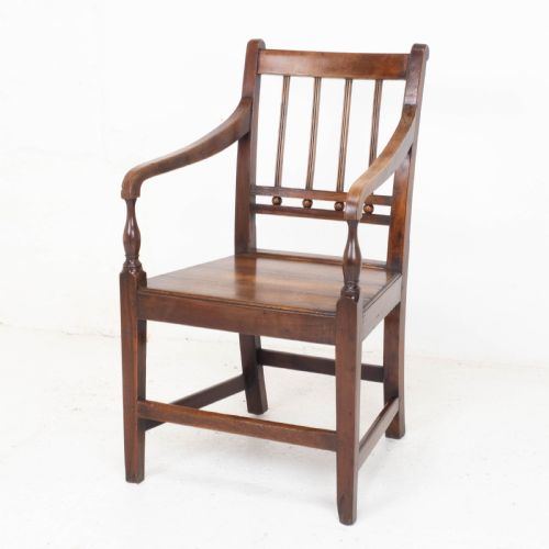 georgian fruitwood country carver armchair c1800 george iii farmhouse - CATEGORY: ANTIQUE CHAIRS - DATED GEORGIAN