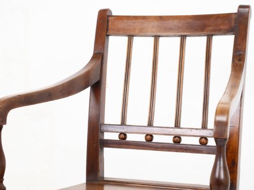 GEORGIAN FRUITWOOD COUNTRY CARVER ARMCHAIR C1800 GEORGE III FARMHOUSE - ADDITIONAL PHOTO 7