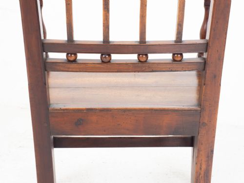 GEORGIAN FRUITWOOD COUNTRY CARVER ARMCHAIR C1800 GEORGE III FARMHOUSE - ADDITIONAL PHOTO 10