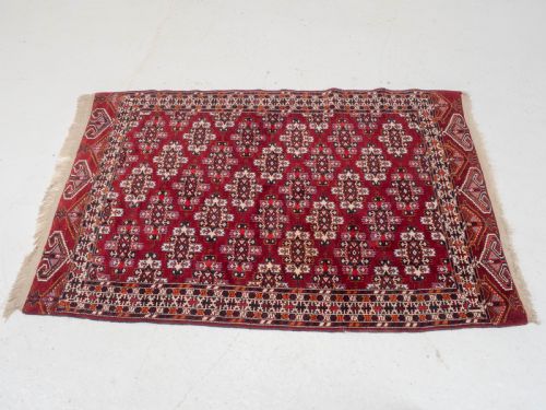 TURKMEN YOMUT RUG WITH KEPSE GULS 6'10'X4'1 208X125CM CARPET - ADDITIONAL PHOTO 3