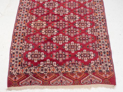 TURKMEN YOMUT RUG WITH KEPSE GULS 6'10'X4'1 208X125CM CARPET - ADDITIONAL PHOTO 5