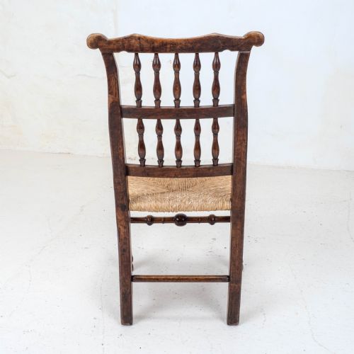 C19TH HARLEQUIN SET OF 4 LANCASHIRE COUNTRY DINING CHAIRS FARMHOUSE OAK ELM ASH - ADDITIONAL PHOTO 16