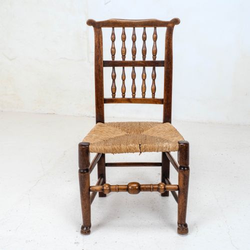 C19TH HARLEQUIN SET OF 4 LANCASHIRE COUNTRY DINING CHAIRS FARMHOUSE OAK ELM ASH - ADDITIONAL PHOTO 18
