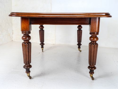 VICTORIAN SMALL MAHOGANY WINDOUT EXTENDING DINING TABLE C1870 JOSEPH FITTER - ADDITIONAL PHOTO 6