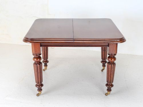 VICTORIAN SMALL MAHOGANY WINDOUT EXTENDING DINING TABLE C1870 JOSEPH FITTER - ADDITIONAL PHOTO 12