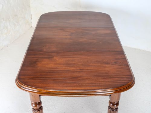 VICTORIAN SMALL MAHOGANY DEND WINDOUT EXTENDING DINING TABLE C1870 - ADDITIONAL PHOTO 7