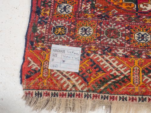 TURKMEN TEKKE RUG 5'7'X3'6 171X106CM ORIENTAL TURKOMEN - ADDITIONAL PHOTO 10