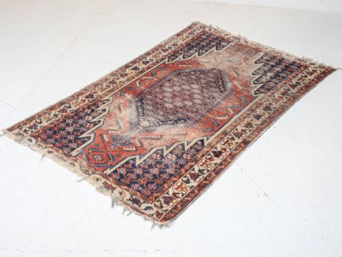 MAZLAGHAN PERSIAN RUG LATE C19TH 6'5X4'2 196X126CM CARPET ORIENTAL - ADDITIONAL PHOTO 1