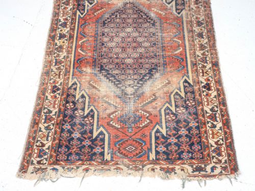 MAZLAGHAN PERSIAN RUG LATE C19TH 6'5X4'2 196X126CM CARPET ORIENTAL - ADDITIONAL PHOTO 4