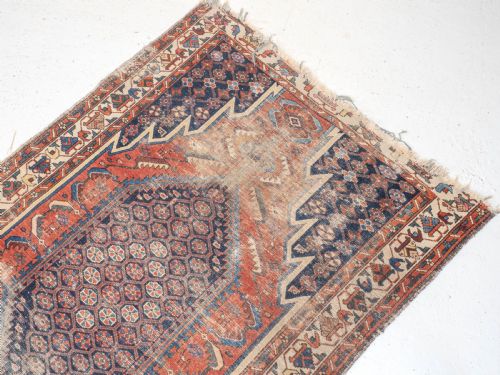 MAZLAGHAN PERSIAN RUG LATE C19TH 6'5X4'2 196X126CM CARPET ORIENTAL - ADDITIONAL PHOTO 5