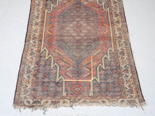 MAZLAGHAN PERSIAN RUG LATE C19TH 6'5X4'2 196X126CM CARPET ORIENTAL - ADDITIONAL PHOTO 8