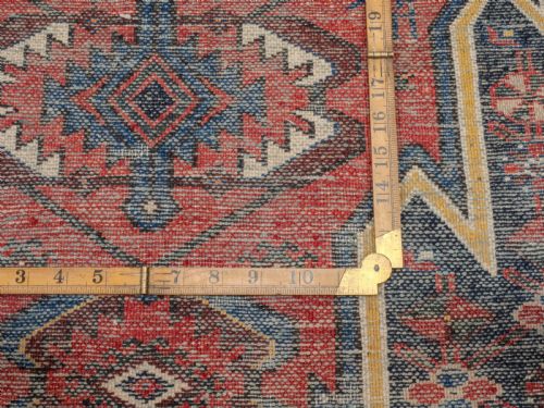 MAZLAGHAN PERSIAN RUG LATE C19TH 6'5X4'2 196X126CM CARPET ORIENTAL - ADDITIONAL PHOTO 9