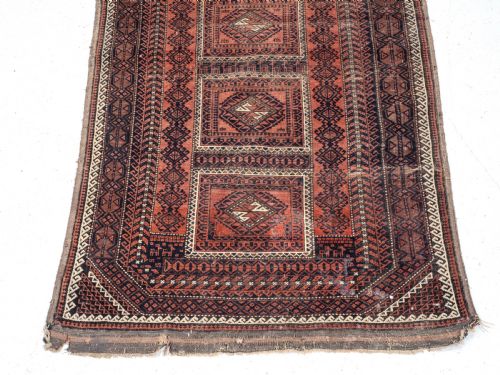 BALUCH AFGHAN RUG 6' X 3' 184X91CM PERSIAN BALUCHI BALUCH - ADDITIONAL PHOTO 4