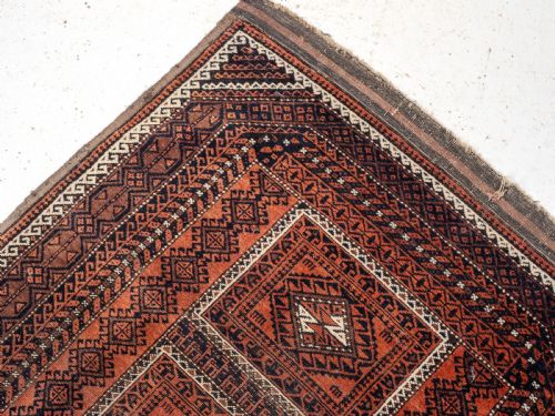 BALUCH AFGHAN RUG 6' X 3' 184X91CM PERSIAN BALUCHI BALUCH - ADDITIONAL PHOTO 5
