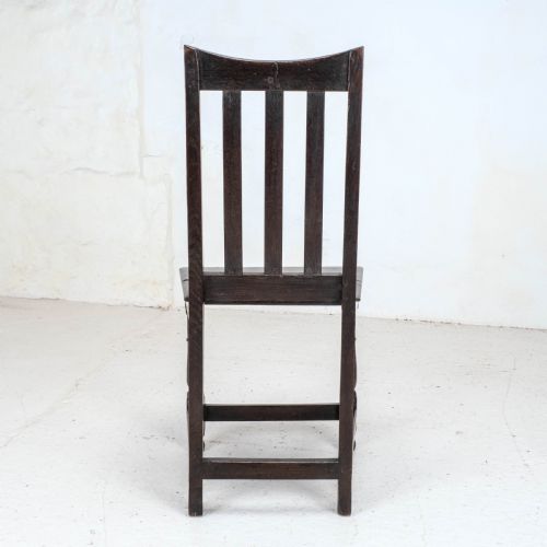 GEORGIAN DARK OAK COUNTRY SIDE CHAIR EARLY C19TH GEORGE III DINING - ADDITIONAL PHOTO 9