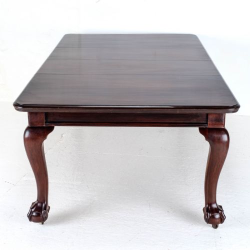 CHIPPENDALE STYLE VICTORIAN MAHOGANY 8FT EXTENDING DINING TABLE CLAW BALL FEET - ADDITIONAL PHOTO 7