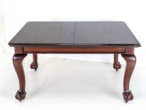 CHIPPENDALE STYLE VICTORIAN MAHOGANY 8FT EXTENDING DINING TABLE CLAW BALL FEET - ADDITIONAL PHOTO 10