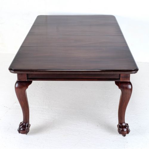 CHIPPENDALE STYLE VICTORIAN MAHOGANY 8FT EXTENDING DINING TABLE CLAW BALL FEET - ADDITIONAL PHOTO 13
