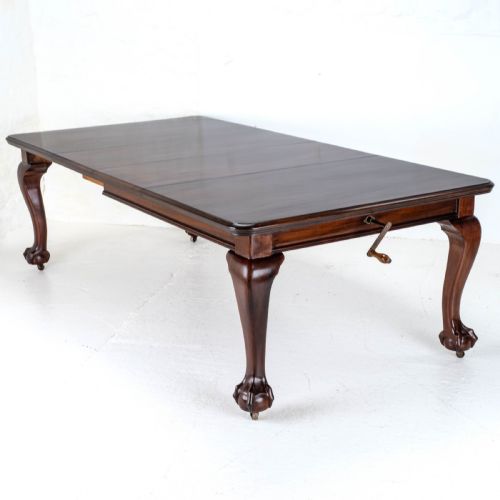 CHIPPENDALE STYLE VICTORIAN MAHOGANY 8FT EXTENDING DINING TABLE CLAW BALL FEET - ADDITIONAL PHOTO 20