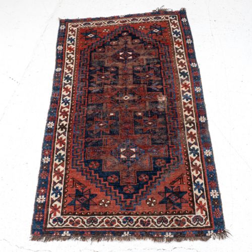 kurdish persian rug 5'11 x 3'3 182x105cm - CATEGORY: ANTIQUE RUGS - DATED 1910