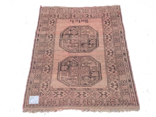 AFGHAN TEKKE AQCHA SMALL RUG C1914 3'11'X2'11 119X89CM TURKMEN ERASI - ADDITIONAL PHOTO 7