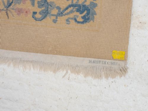 CHINESE ART DECO CARVED CREAM CARPET C1930 11'7 X 8'6 3535X258CM RUG - ADDITIONAL PHOTO 16