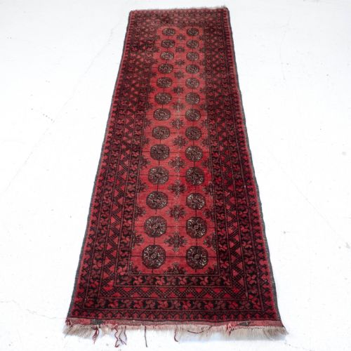TURKMEN ERSARI AFGHAN RUNNER C1930 8'8 X 2'8 265X825CM TEKKE RUG - ADDITIONAL PHOTO 1