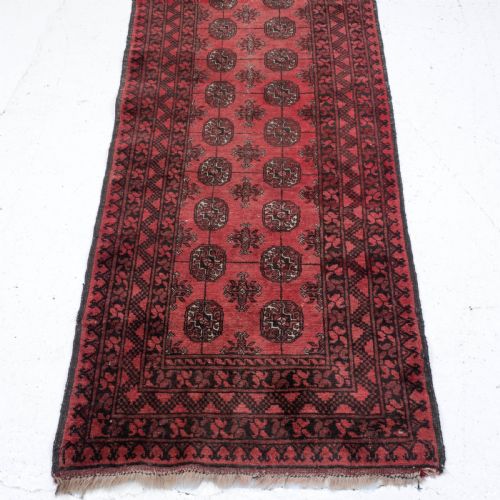 TURKMEN ERSARI AFGHAN RUNNER C1930 8'8 X 2'8 265X825CM TEKKE RUG - ADDITIONAL PHOTO 3