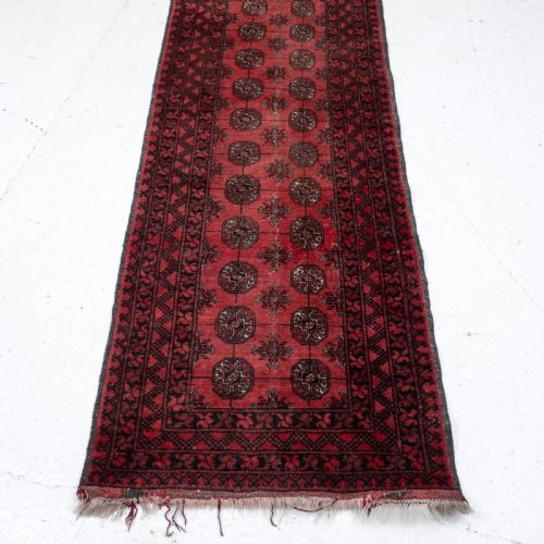 TURKMEN ERSARI AFGHAN RUNNER C1930 8'8 X 2'8 265X825CM TEKKE RUG - ADDITIONAL PHOTO 4