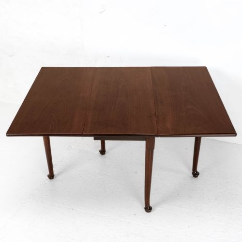 george i pad foot mahogany drop leaf dining table c1720 georgian - CATEGORY: ANTIQUE TABLES - DATED 18TH CENTURY