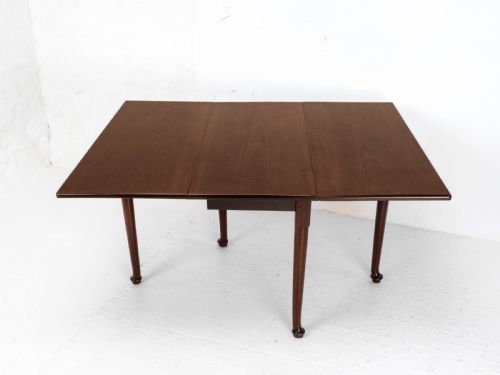 GEORGE I PAD FOOT MAHOGANY DROP LEAF DINING TABLE C1720 GEORGIAN - ADDITIONAL PHOTO 1