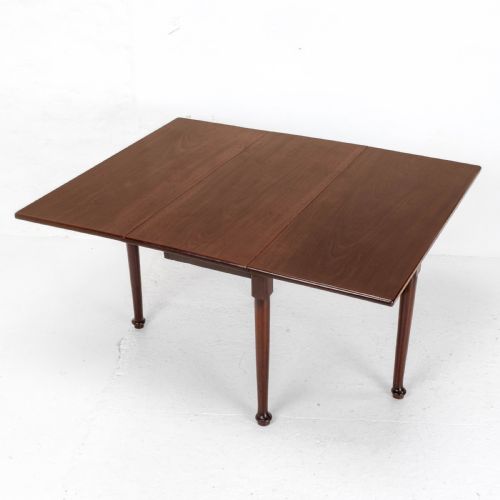GEORGE I PAD FOOT MAHOGANY DROP LEAF DINING TABLE C1720 GEORGIAN - ADDITIONAL PHOTO 2