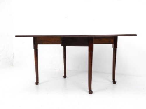 GEORGE I PAD FOOT MAHOGANY DROP LEAF DINING TABLE C1720 GEORGIAN - ADDITIONAL PHOTO 9